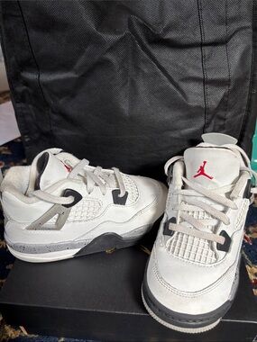 Nike Kids White and Black Jordans